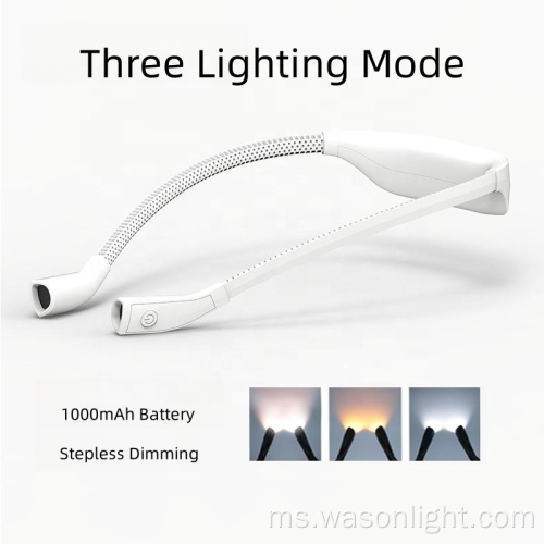 2023 3 warna baru yang boleh dicas semula LED Neck Lampu Lampu Lampu Lampu Bendable Lampu Tangki Buku untuk Kanak -kanak Membaca